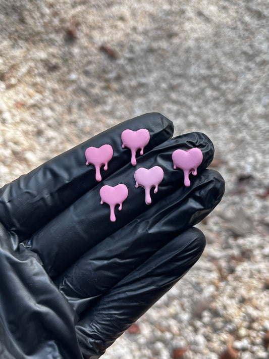 Pink Drippy Hearts