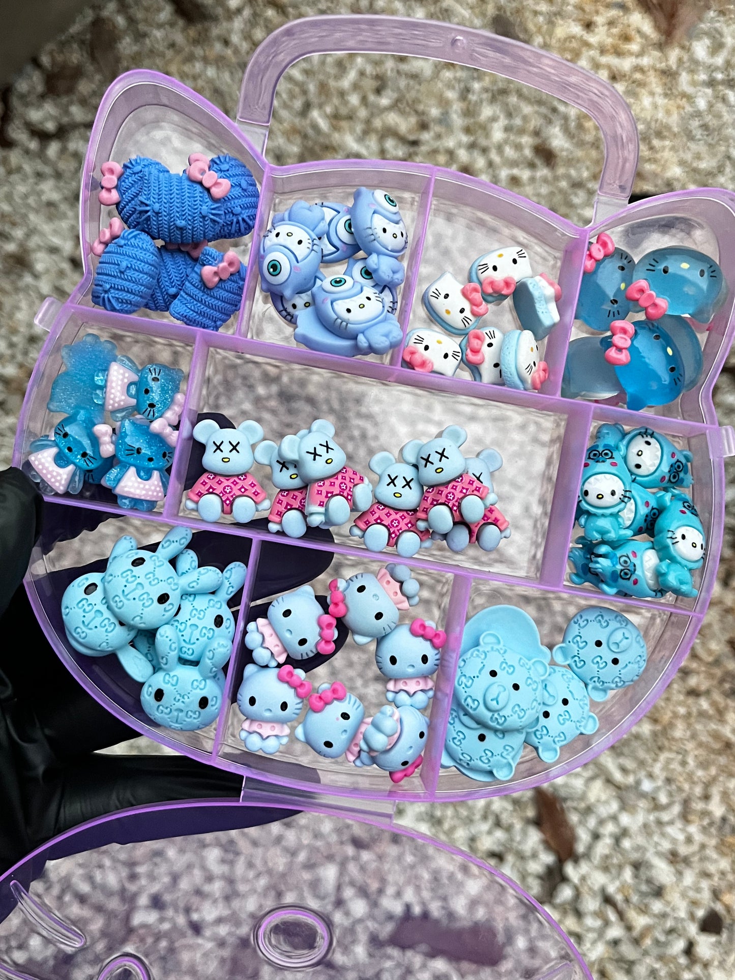 Blue Designer Hello Kitty Mix Set